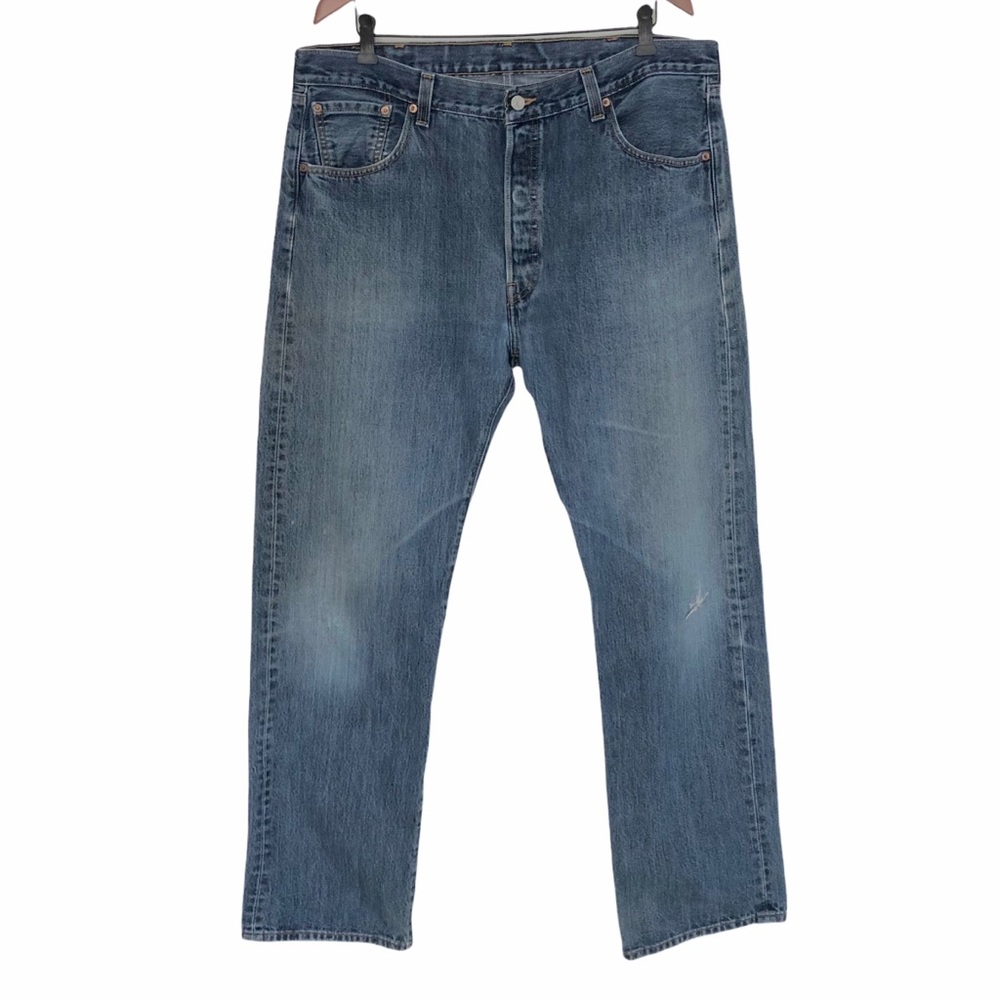 Levi's Strauss Men's Dark Blue Button Fly Denim Jeans 40 x 34